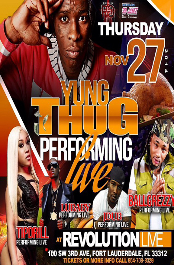Young Thug at Revolution Live on November 27th, 2014