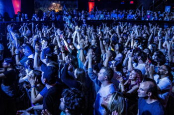 A packed crowd watching Chvrches at Revolution Live