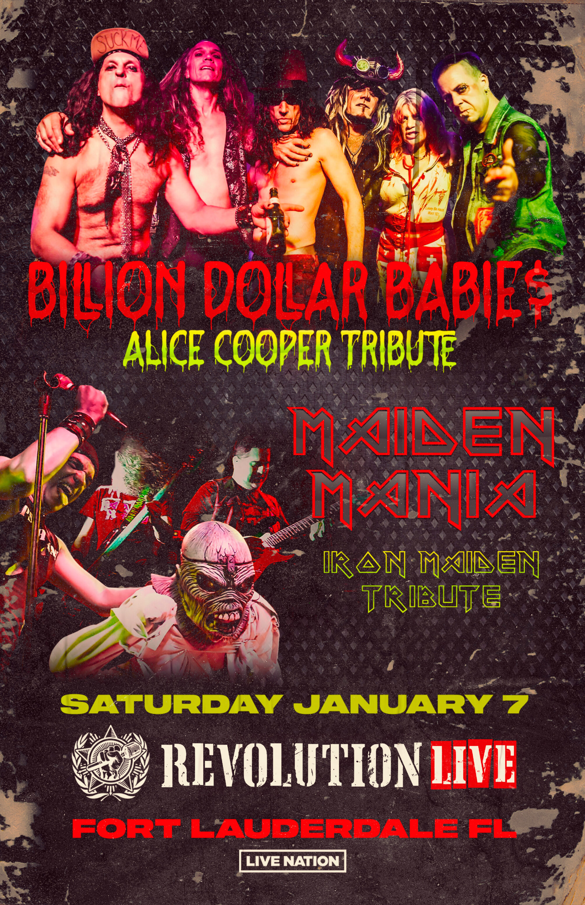 Billion Dollar Babie$ - Alice Cooper Tribute and Maiden Mania - Iron Maiden Tribute