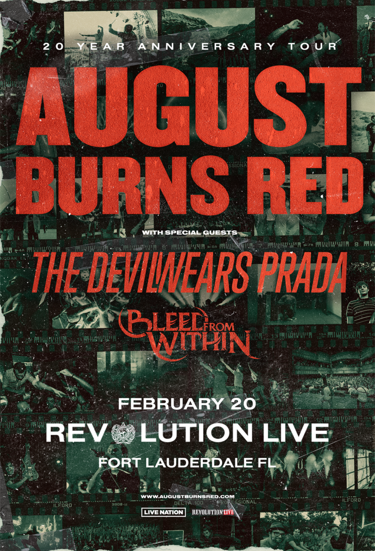 August Burns Red 20 Year Anniversary Tour Revolution Live