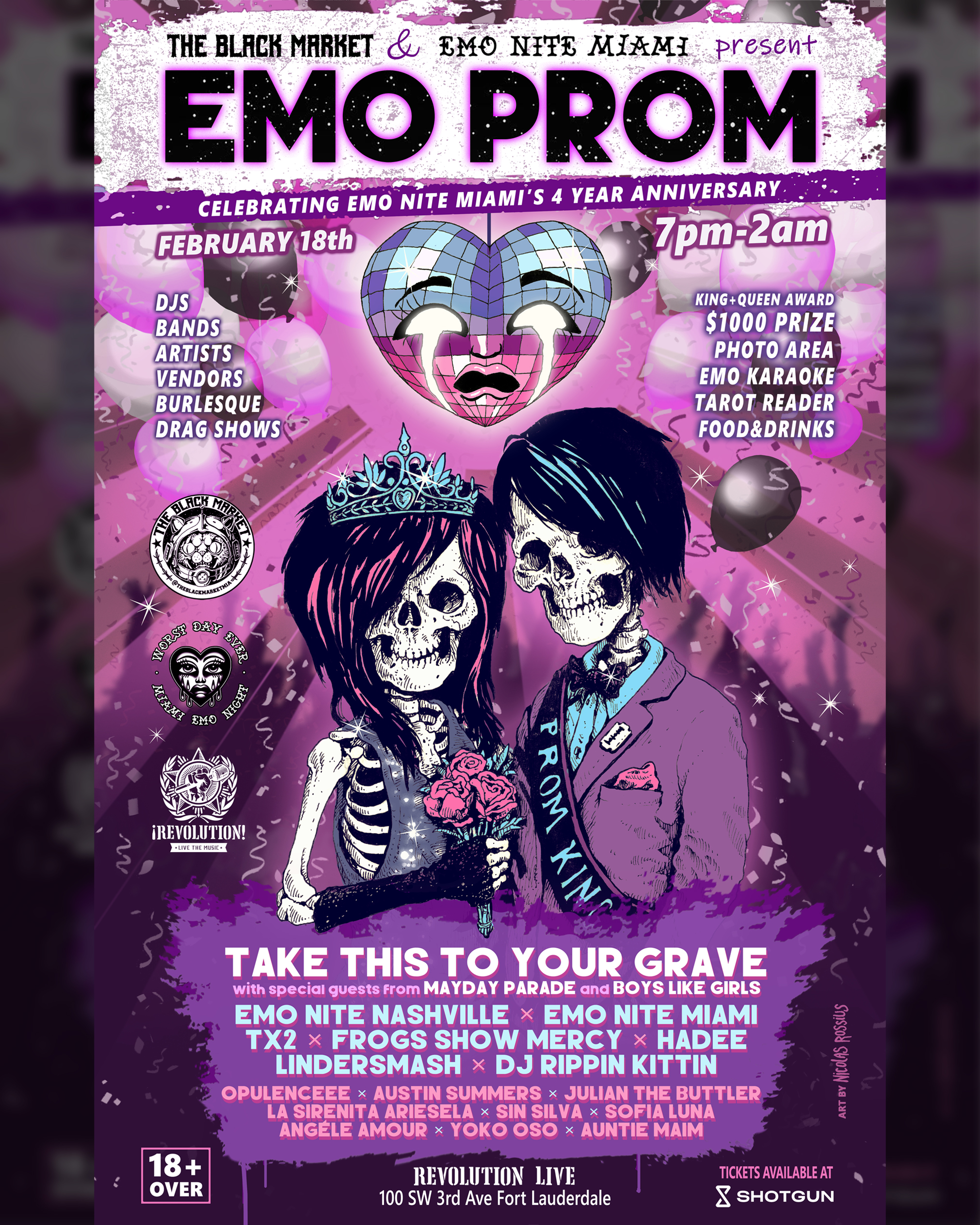 The Black Market & Emo Nite Miami Present EMO PROM!