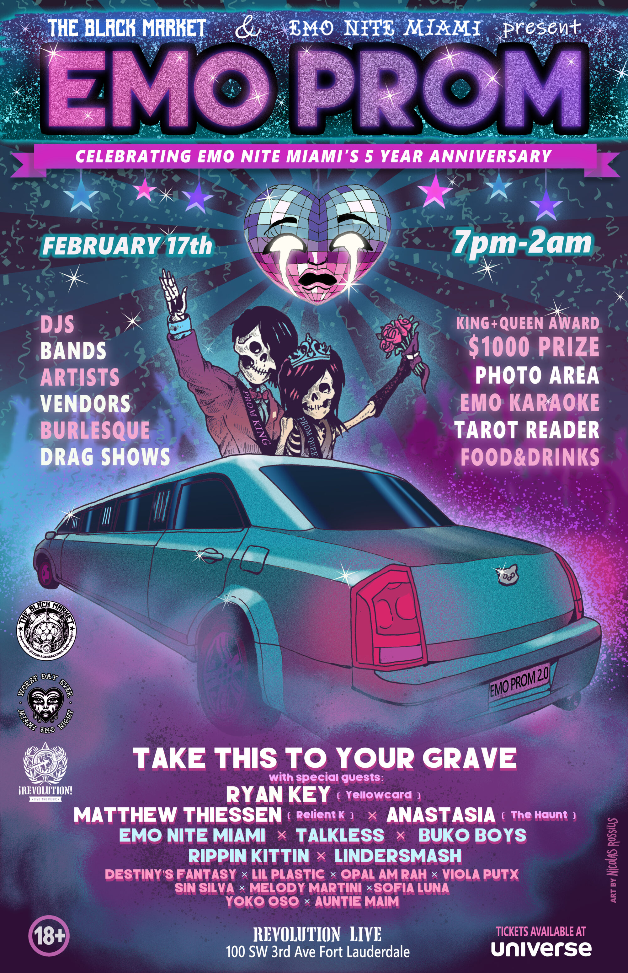 The Black Market & Emo Nite Miami Present EMO PROM!