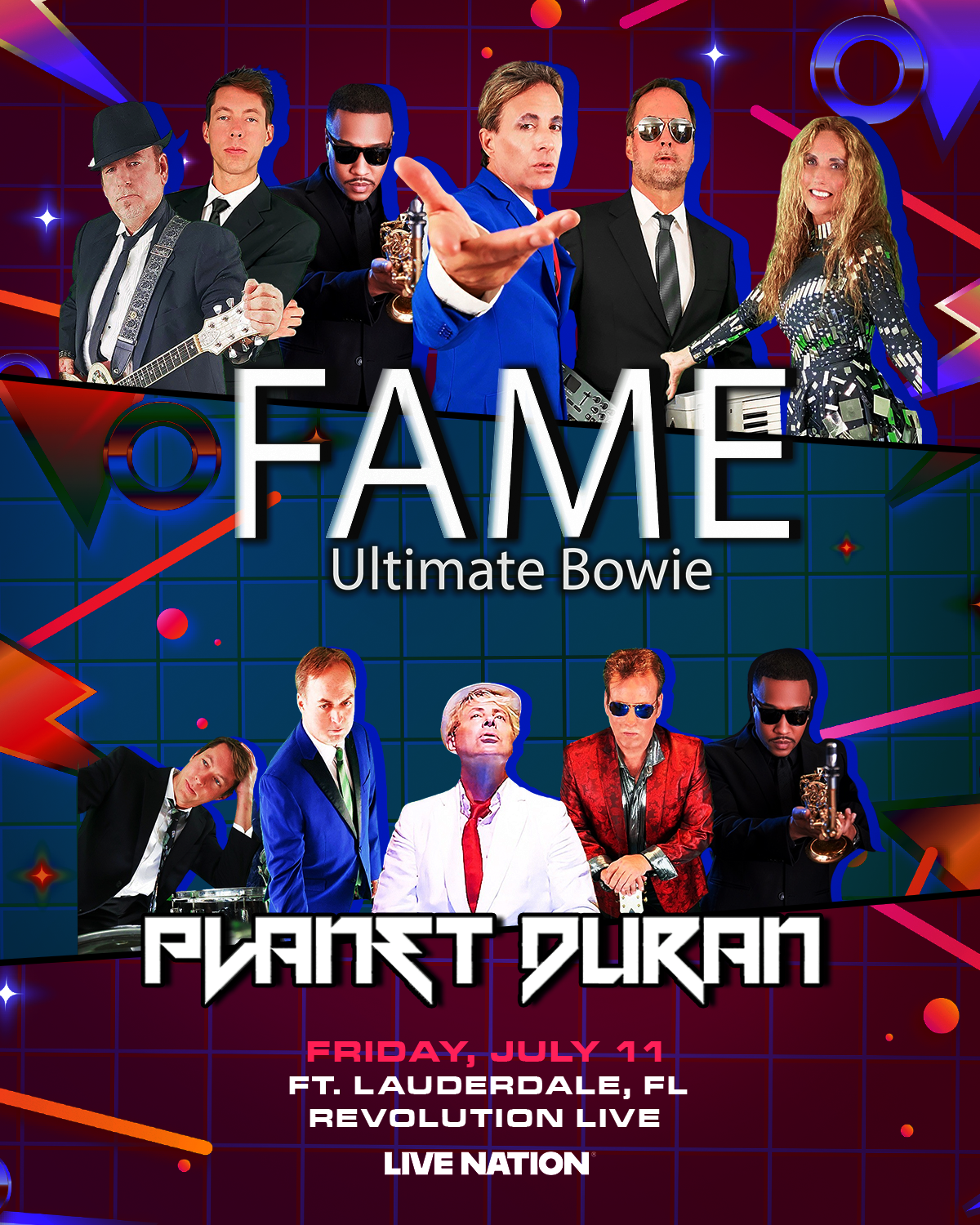 Fame - Ultimate Bowie Tribute & Planet Duran - Duran Duran Tribute