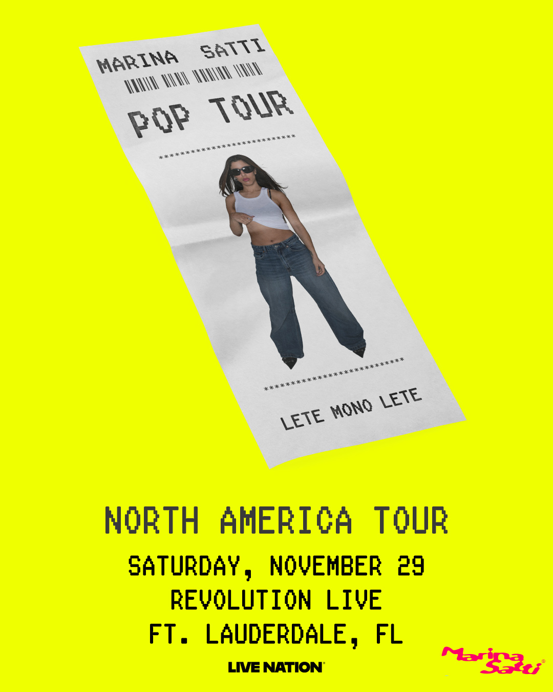 Marina Satti - POP TOUR