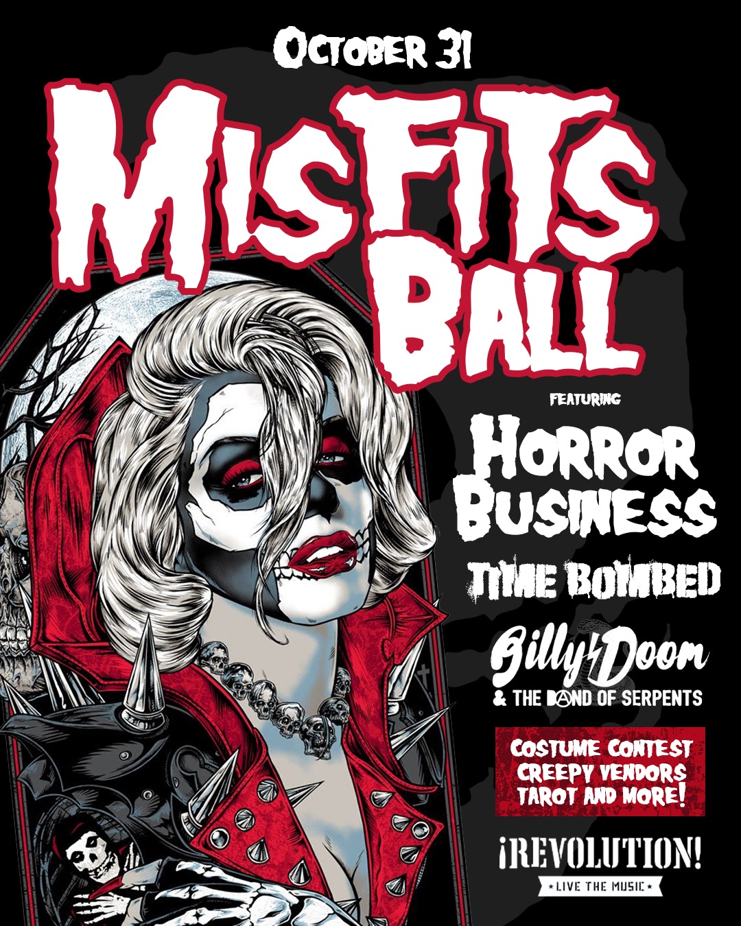 Misfits Ball feat Horror Business, Time Bombed, & Billy Doom and The Band of Serpents