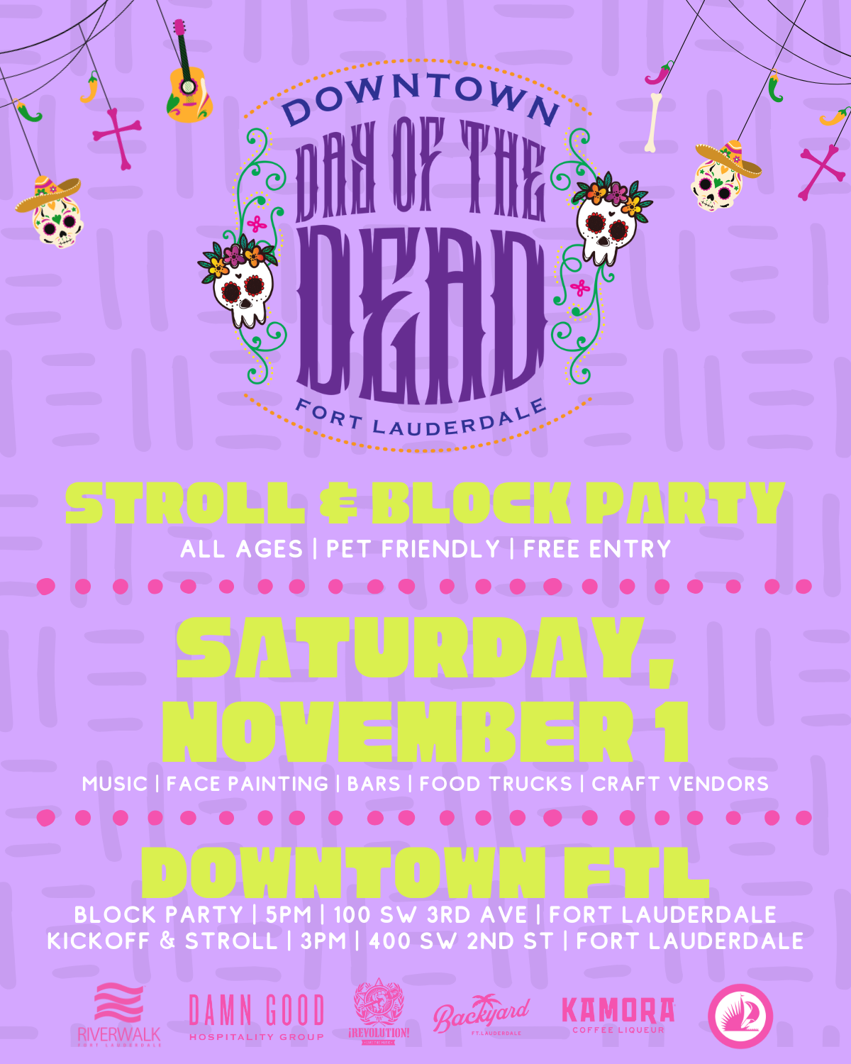 Downtown Fort Lauderdale Day of the Dead Celebration