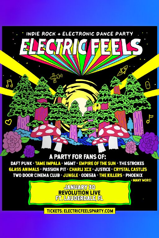 Electric Feels: Indie Rock + Electronic Dance Party