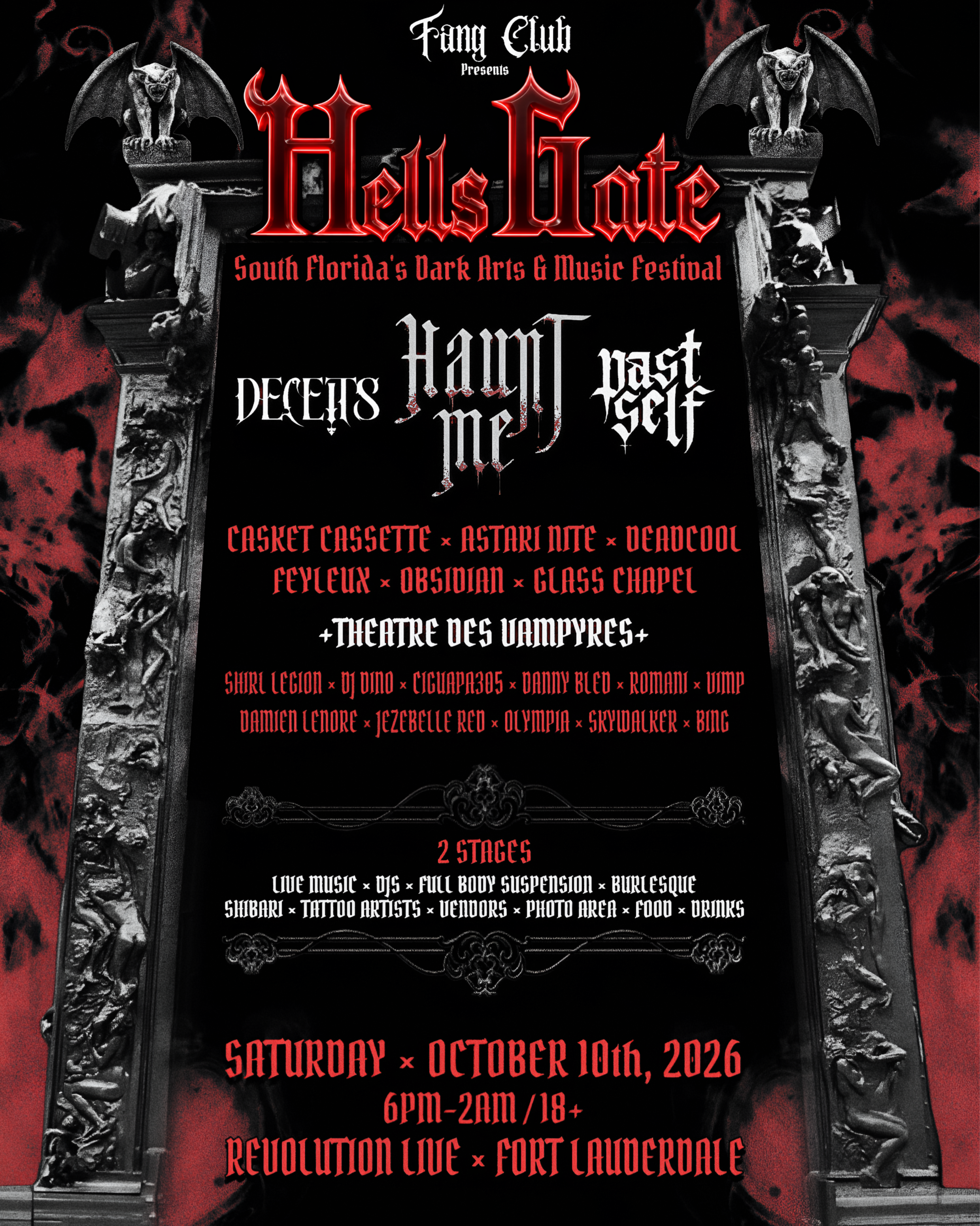Fang Club Presents: Hells Gate South Florida's Dark Arts & Music Festival