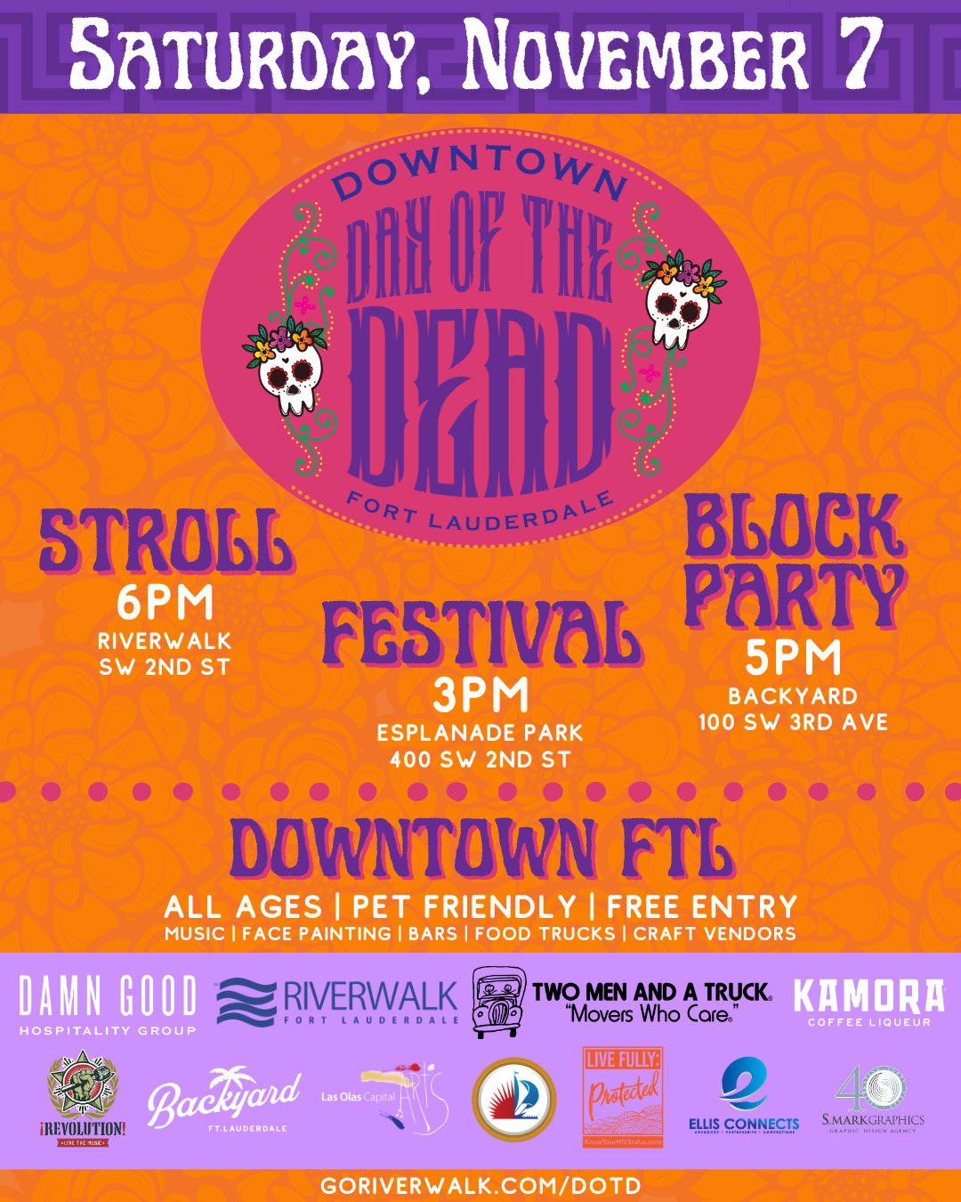 Downtown Fort Lauderdale Day of the Dead Celebration
